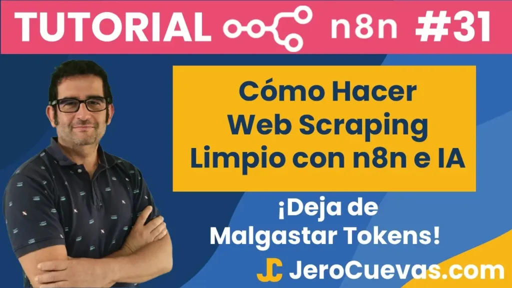 ¡Deja de Malgastar Tokens! Cómo Hacer Web Scraping Limpio con n8n e IA